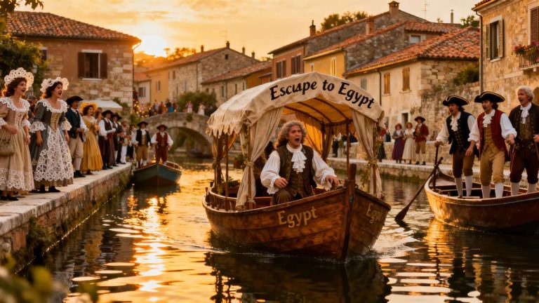 Comacchio: la spettacolare 'fuga in Egitto' annuale sull'acqua nel borgo storico